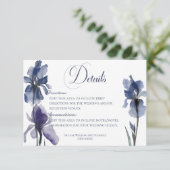 ブルーアイリス花結婚の詳細 エンクロージャーカード (スタンド正面)