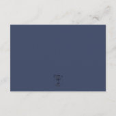 ブルーアイリス花結婚の詳細 エンクロージャーカード (裏面)