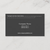 ブルーアイリス花 名刺 (裏面)