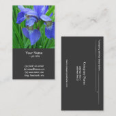 ブルーアイリス花 名刺 (正面/裏面)