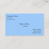 ブルーアイリス花 名刺 (裏面)