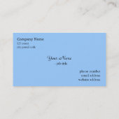 ブルーアイリス花 名刺 (裏面)