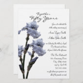 ブルーアイリス記念日 招待状 (正面/裏面)