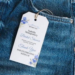 ブルーアイリス サンクス Something Blue ブライダルシャワー ギフトタグ