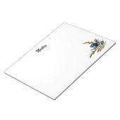 ブルーアイリス&シーシェル沿岸海をテーマにした ノートパッド (アングル)