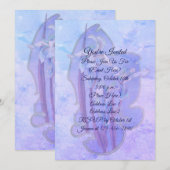 ブルーアイリス フラワーパーティー 招待状 (正面/裏面)