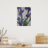 ブルーアイリス ポスター (キッチン)