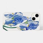 ブルーアイリス iPhoneケース (裏面横)