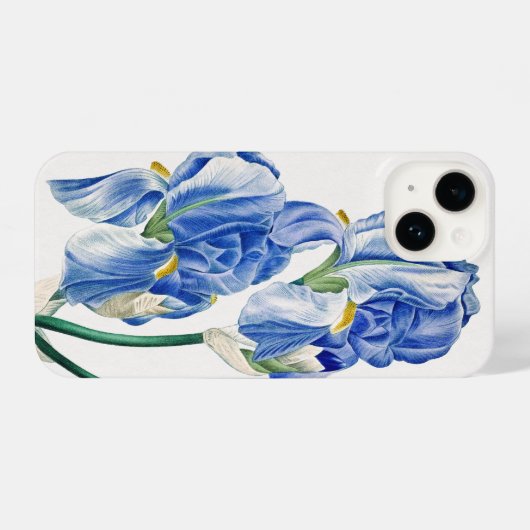 ブルーアイリス iPhoneケース (裏面横)