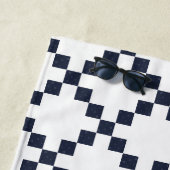 ブルーアイリ結婚ッシュのチェーンキルトパターンビーチタオル ビーチタオル (インサイチュ)