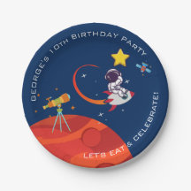 ブルーアウタースペースアストロケットシップ誕生日