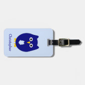 ブルーアウルデザイン オーダーメイド ラゲッジタグ (正面横)