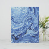 ブルーアガテマーブルパターンスワールアーツ&クラフト紙 (スタンド正面)