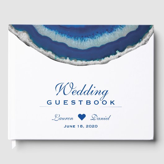 ブルーアガテ結婚のゲストブック ゲストブック (正面)