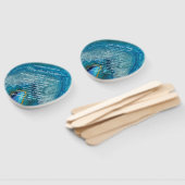 ブルーアガテ結婚式 プログラム ハンドファン (組立なし)