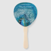 ブルーアガテ結婚式 プログラム ハンドファン (正面)