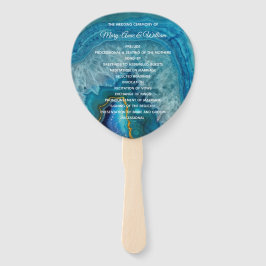 ブルーアガテ結婚式 プログラム ハンドファン