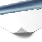 ブルーアガベアクリル絵画ズ ポスター (角)