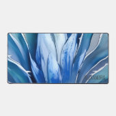 ブルーアガベ抽象芸術 デスクマット (正面)