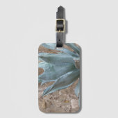 ブルーアガベ植物写真撮影：テキサス州ミッション ラゲッジタグ (正面縦)