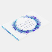 ブルーアクアウォーター結婚カラースグラス ゲストブック (コーナー)