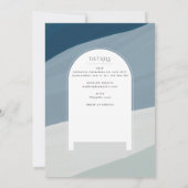 ブルーアクアカトリックのNuptial Mass Photos 結婚's 招待状 (裏面)