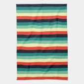 ブルーアクアグリーンイエローレッド キッチンタオル (縦)