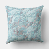 ブルーアクアシルバーマーブルスワーズ クッション (裏面)