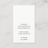 ブルーアクアティール（緑がかった色）流動性アクリル樹脂美術家 名刺 (裏面)