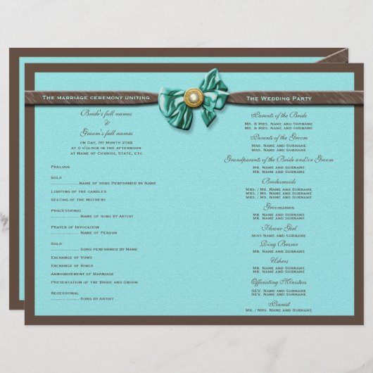 ブルーアクアブラウンジェムボウフローラ (正面/裏面)