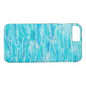 ブルーアクア海シーウェーブウォーターカラーIphone 7/8 Case-Mate iPhoneケース (裏面(横))