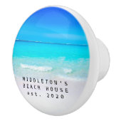 ブルーアクア海シーカスタムコースタルファミリー セラミックノブ (右)