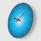 ブルーアクア |グローデザイン ラージ壁時計 (傾斜)