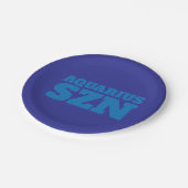 ブルーアクエリアスカッコいいSZN ペーパープレート (アングル)