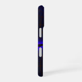 ブルーアクセントクローバーリーフ幾何学模様iPhone 16ケース iPhone 16ケース (右側面)