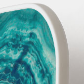 ブルーアゲテゲードモノグラム&名パーソナライズされた称 ピックルボールラケット (左詳細)