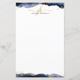 ブルーアゲテゲード金ゴールドグリッターモノグラムイニシャル