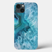 ブルーアゲテセミゲ大切ムストーンゲード結晶 Case-Mate iPhoneケース (裏面)