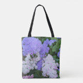 ブルーアゲラタムの花 フローラル トートバッグ (裏面)