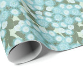 ブルーアゲラトゥムホストニアヌムまたはフロス花 ラッピングペーパー (ロールコーナー)