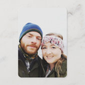 ブルーアゲートウェディング  オンラインRSVP QRコード フォト エンクロージャーカード (裏面)