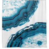 ブルーアゲートグリッターグラム#1 シャワーカーテン (正面)