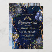 ブルーアゲート写真キンセアニェラ 招待状 (正面/裏面)