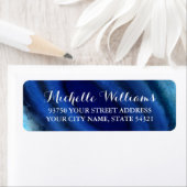 ブルーアゲート結婚差出人住所ラベル ラベル (インサイチュ)