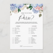 ブルーアジサイあなたの財布のゲームカードに何がある エンクロージャーカード (正面)