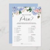 ブルーアジサイあなたの財布のゲームカードに何がある エンクロージャーカード (正面/裏面)