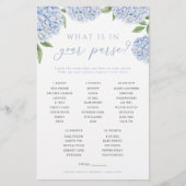 ブルーアジサイあなたの財布のゲームカードに何がある チラシ (正面)