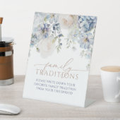 ブルーアジサイお気に入りのファミリー伝統ゲーム 台座サイン (インサイチュ)