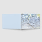 ブルーアジサイお祝いオブライフメモリアル ゲストブック (全面)