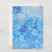 ブルーアジサイお祝い・オブ・ライフ 招待状 (裏面)